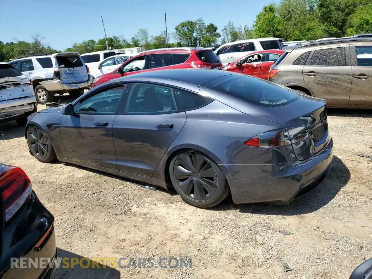 2 Фотография поврежденного автомобиля 5YJSA1E56MF456558 TESLA MODEL S 2021