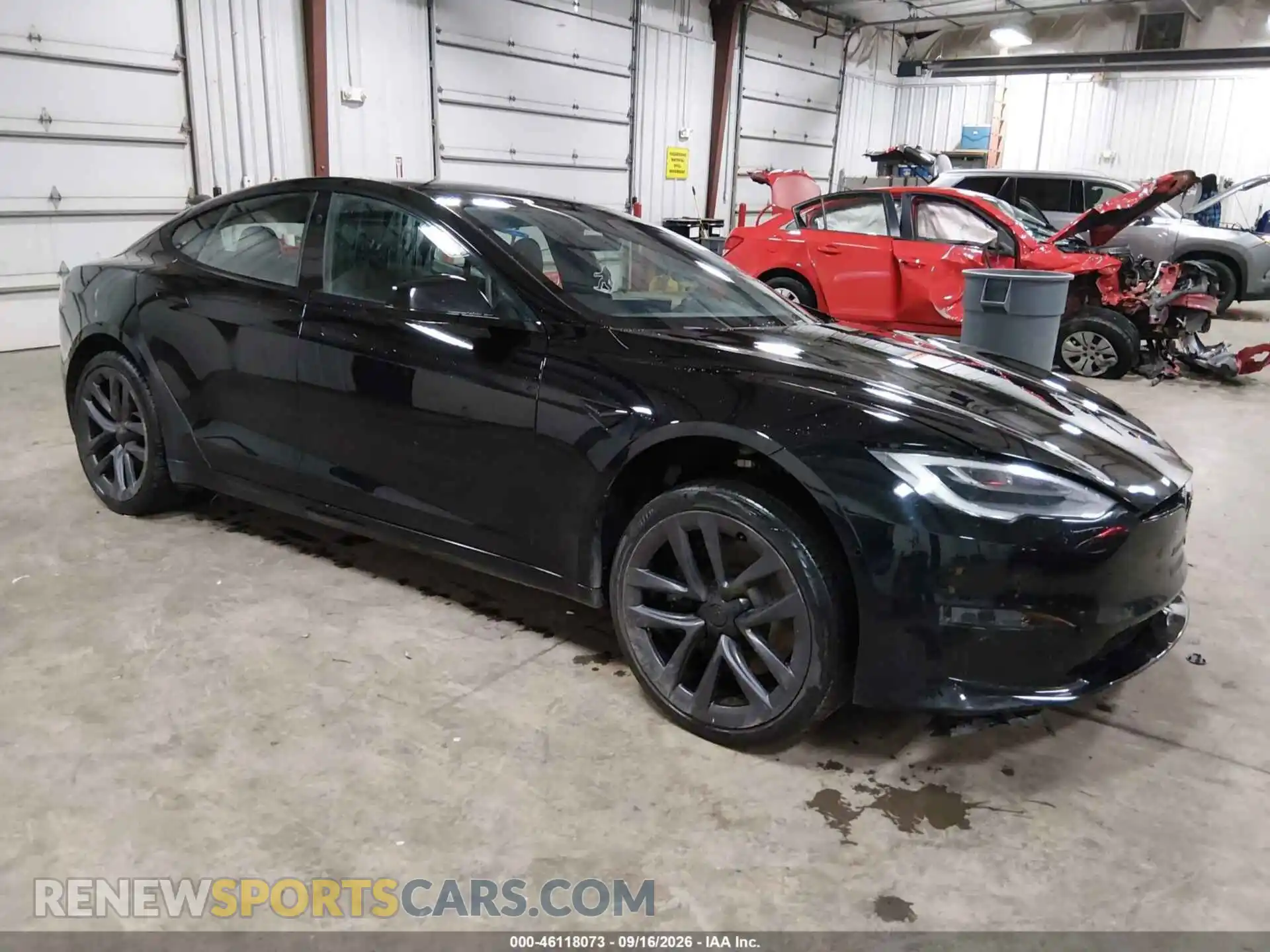 1 fotografías del automóvil dañado 5YJSA1E57MF430129 TESLA MODEL S 2021