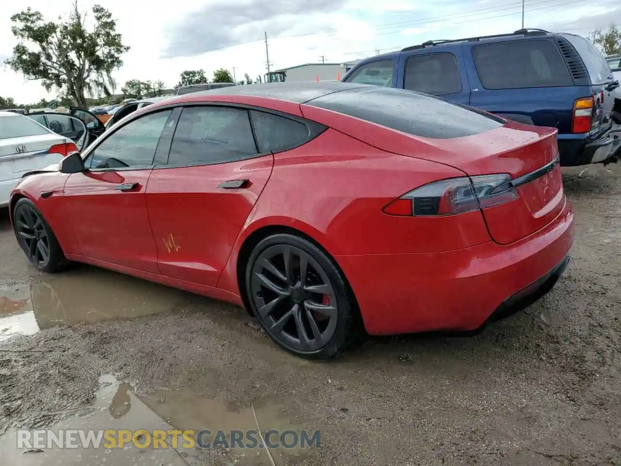 2 Фотография поврежденного автомобиля 5YJSA1E57MF435363 TESLA MODEL S 2021