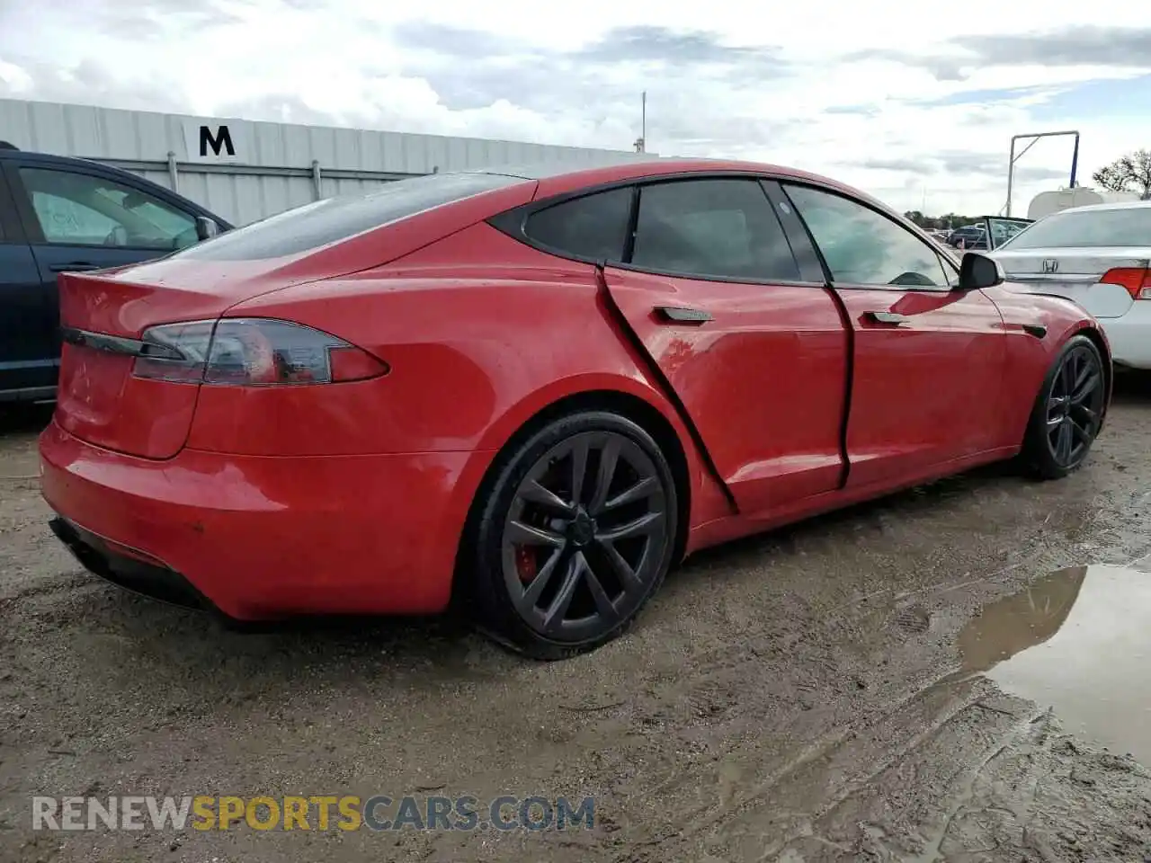 3 Фотография поврежденного автомобиля 5YJSA1E57MF435363 TESLA MODEL S 2021