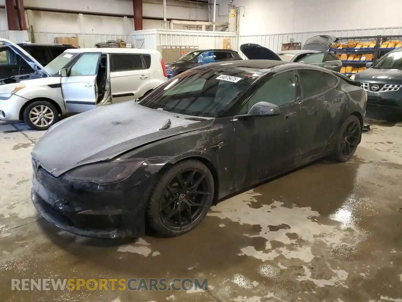 1 Photograph of a damaged car 5YJSA1E59MF434070 TESLA MODEL S 2021