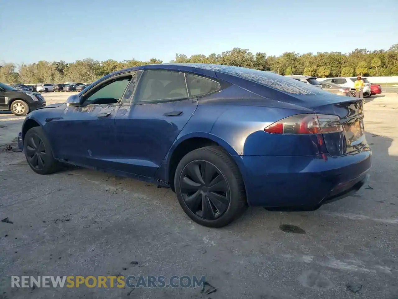 2 Photograph of a damaged car 5YJSA1E59MF439799 TESLA MODEL S 2021