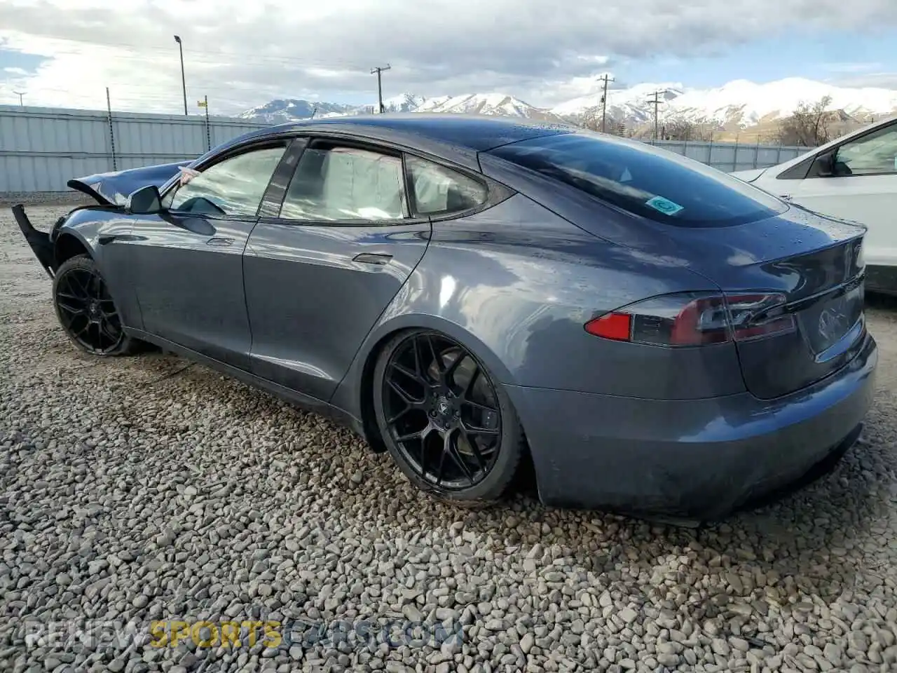 2 Photograph of a damaged car 5YJSA1E5XMF433428 TESLA MODEL S 2021
