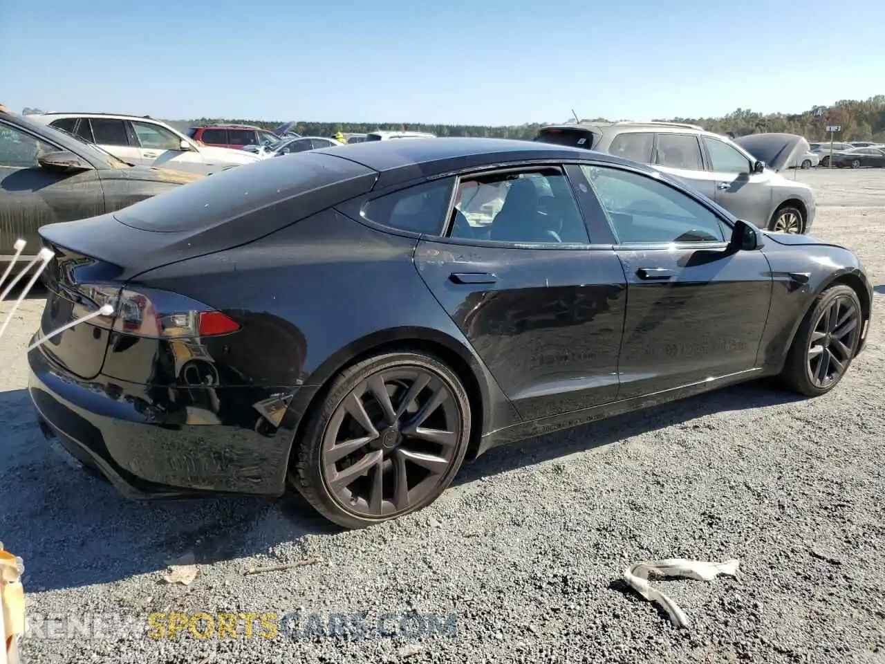 3 Photograph of a damaged car 5YJSA1E5XMF433431 TESLA MODEL S 2021
