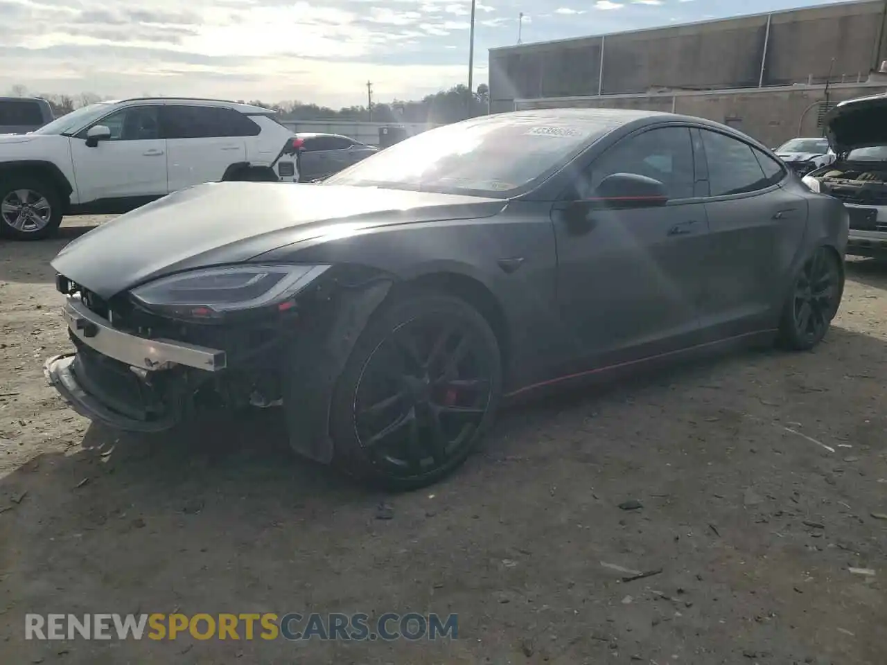 1 Photograph of a damaged car 5YJSA1E5XMF435213 TESLA MODEL S 2021
