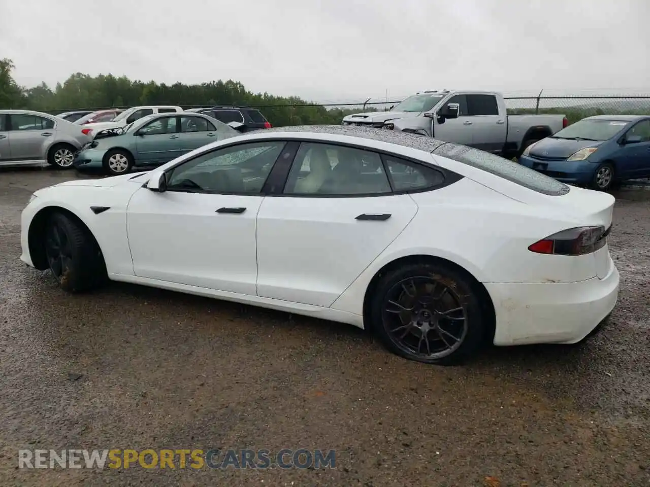 2 Photograph of a damaged car 5YJSA1E5XMF439827 TESLA MODEL S 2021