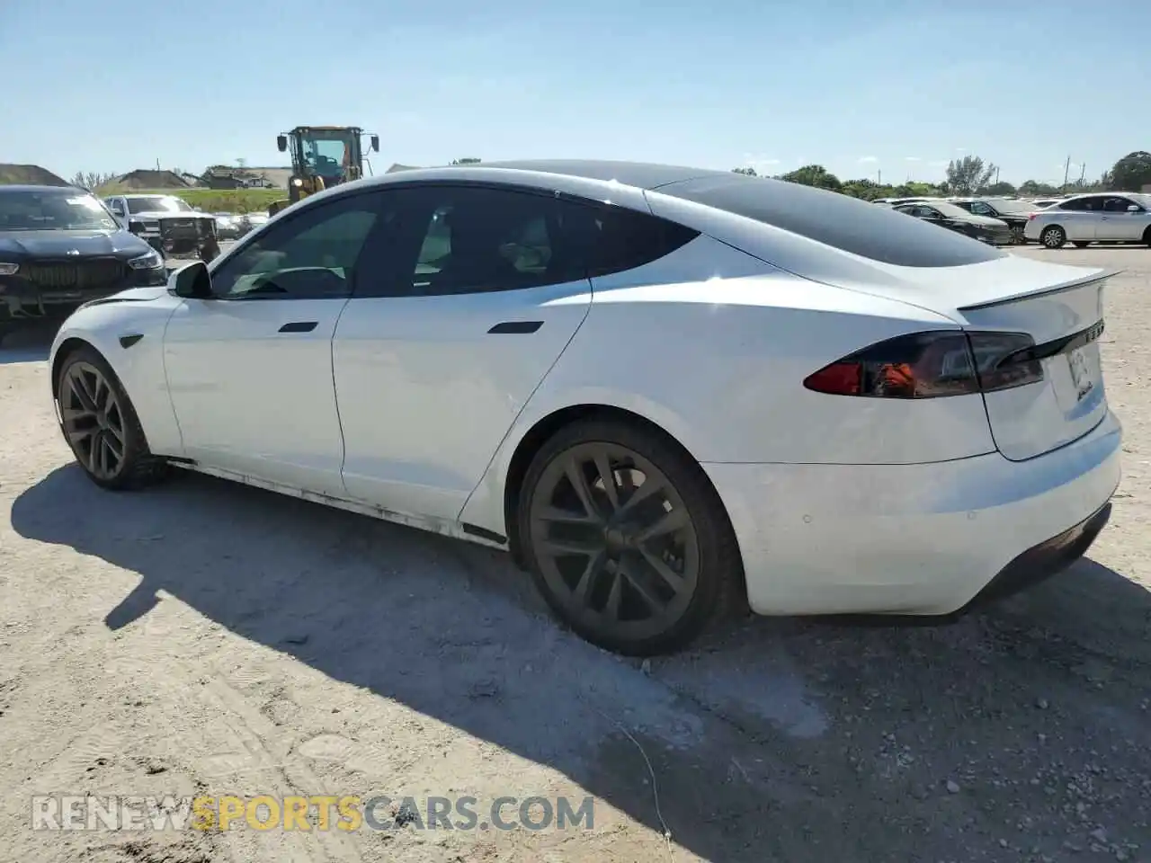 2 Photograph of a damaged car 5YJSA1E61MF435755 TESLA MODEL S 2021