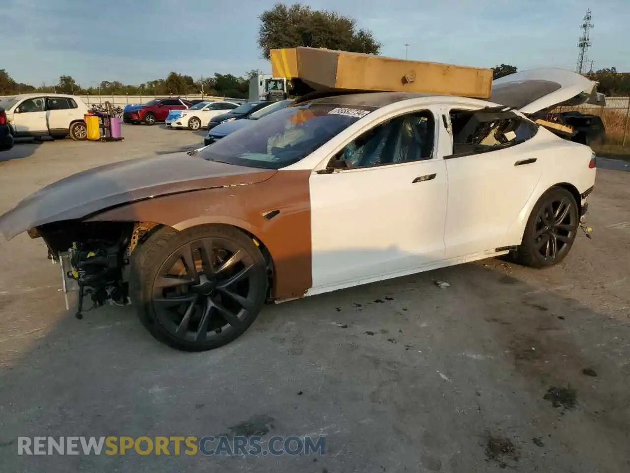 1 Photograph of a damaged car 5YJSA1E62MF434808 TESLA MODEL S 2021
