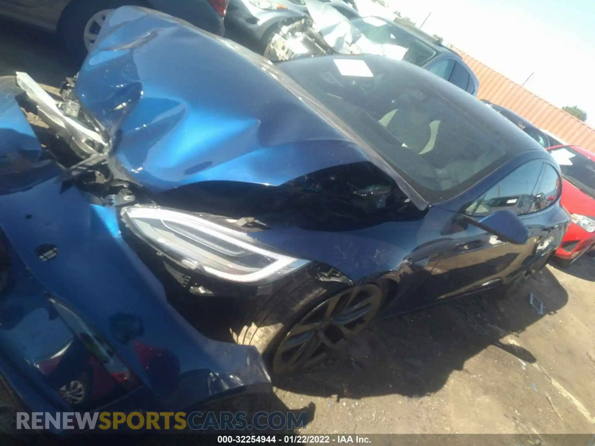 1 Photograph of a damaged car 5YJSA1E62MF436526 TESLA MODEL S 2021