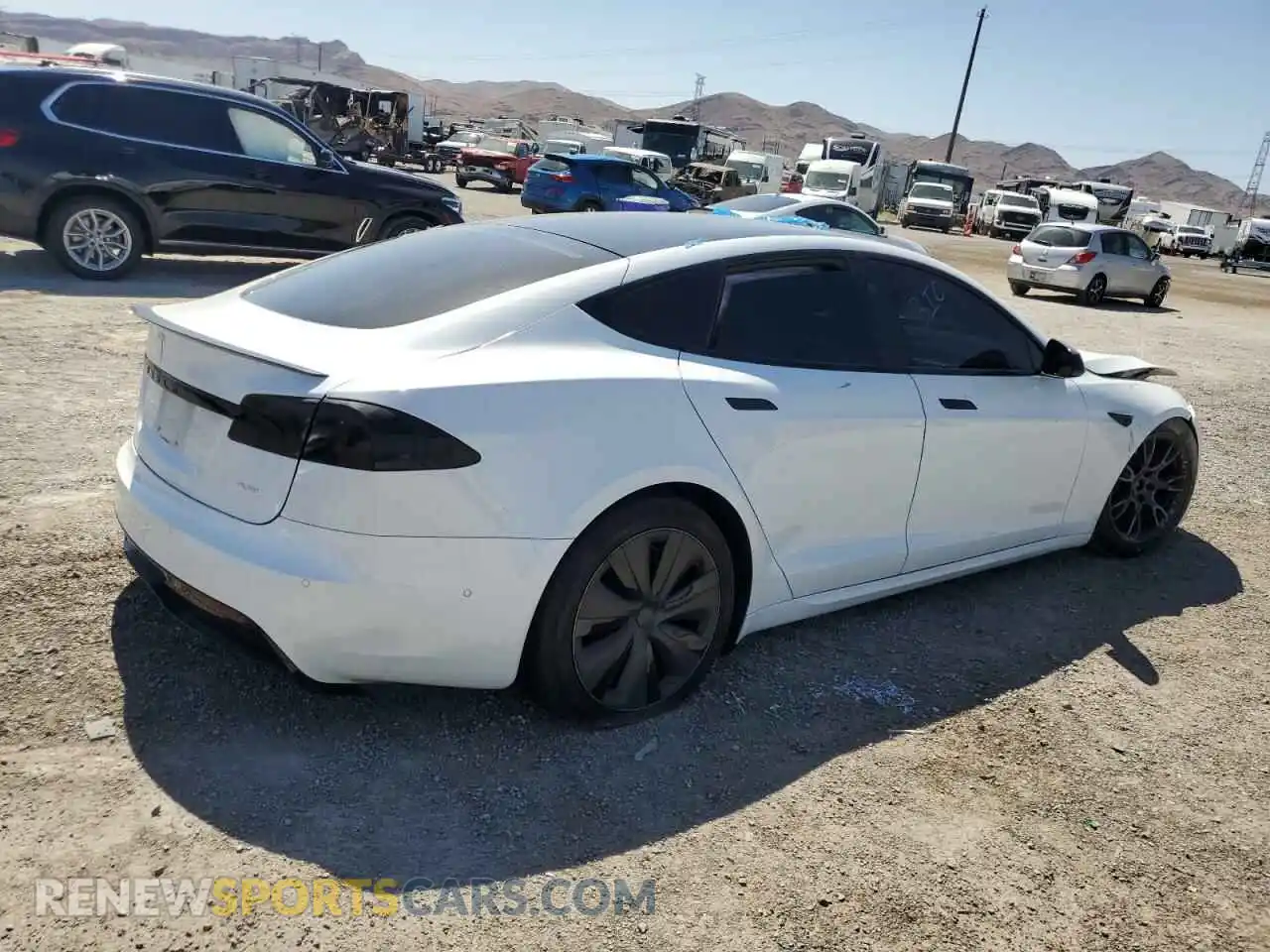 3 Photograph of a damaged car 5YJSA1E62MF442617 TESLA MODEL S 2021