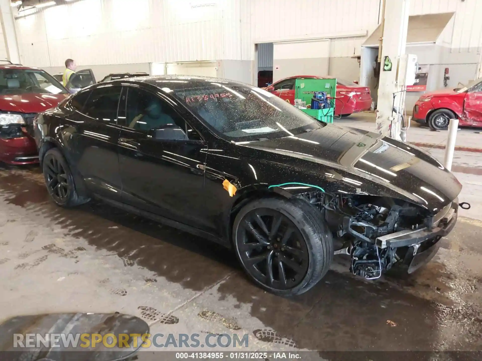 1 fotografías del automóvil dañado 5YJSA1E63MF433666 TESLA MODEL S 2021