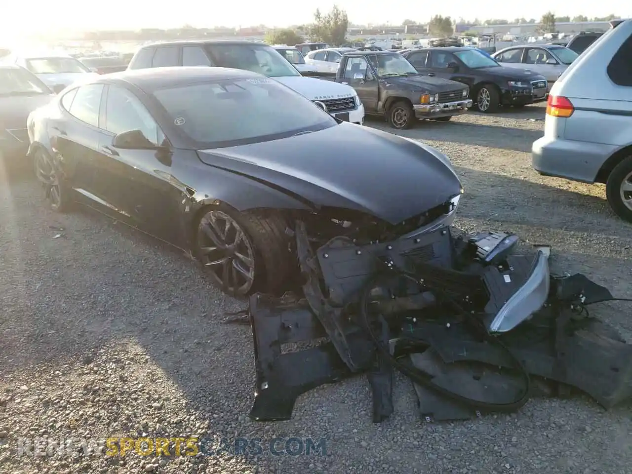 1 Photograph of a damaged car 5YJSA1E64MF452629 TESLA MODEL S 2021