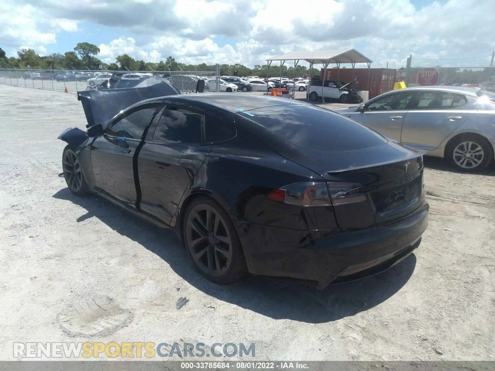 3 Photograph of a damaged car 5YJSA1E65MF431255 TESLA MODEL S 2021
