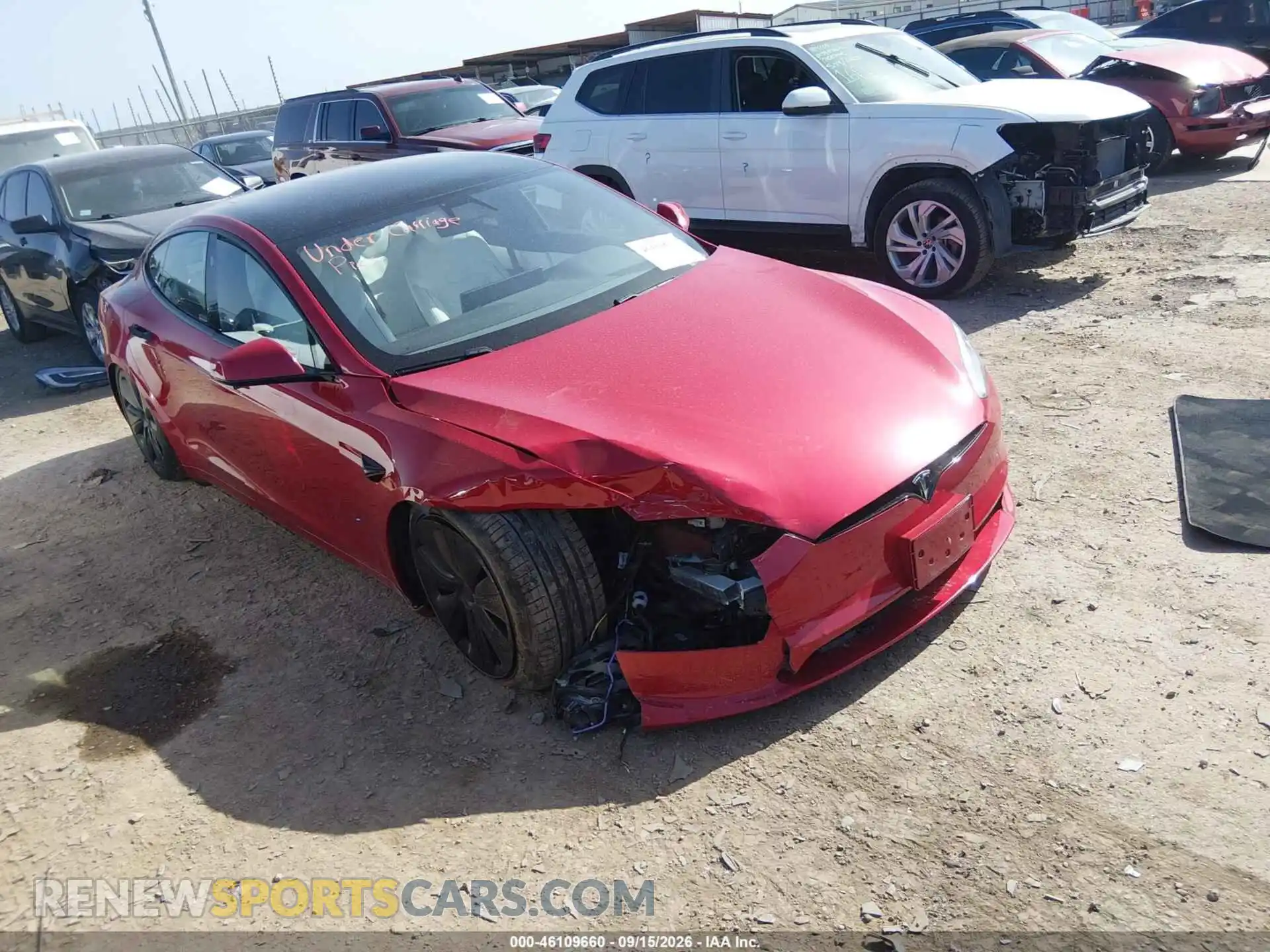 1 fotografías del automóvil dañado 5YJSA1E65MF454776 TESLA MODEL S 2021
