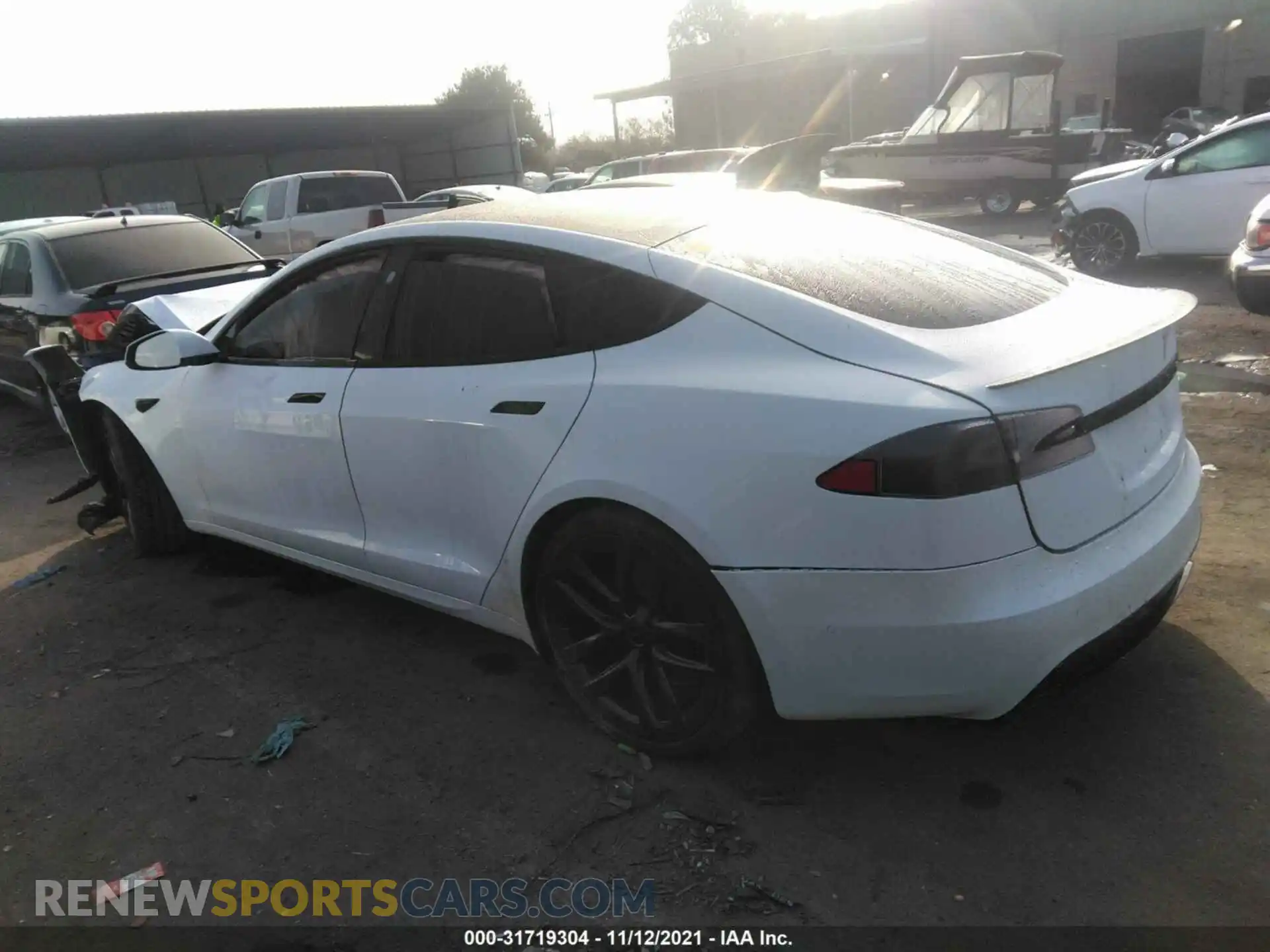 3 Photograph of a damaged car 5YJSA1E66MF447240 TESLA MODEL S 2021
