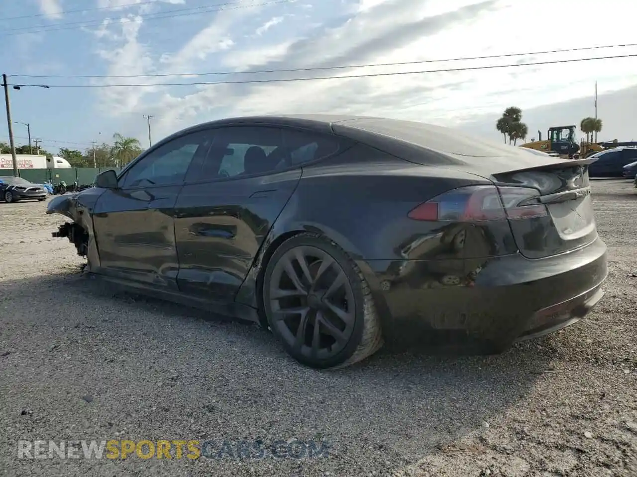 2 Photograph of a damaged car 5YJSA1E67MF441771 TESLA MODEL S 2021