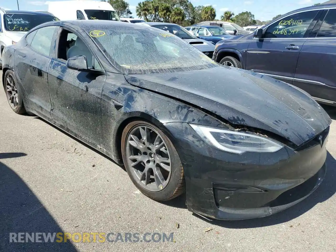 1 Фотография поврежденного автомобиля 5YJSA1E68MF451631 TESLA MODEL S 2021