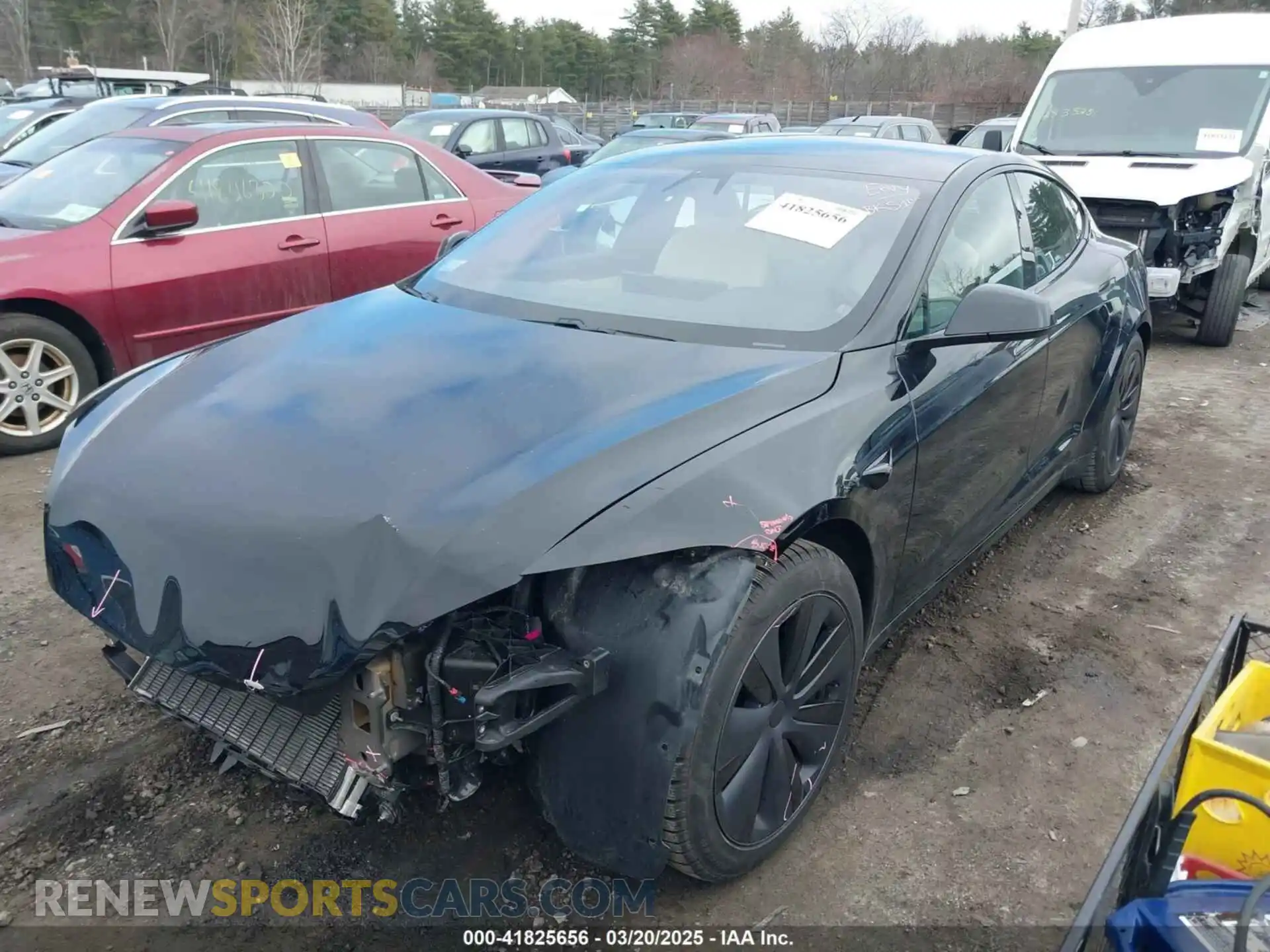 2 Photograph of a damaged car 5YJSA1E69MF439147 TESLA MODEL S 2021