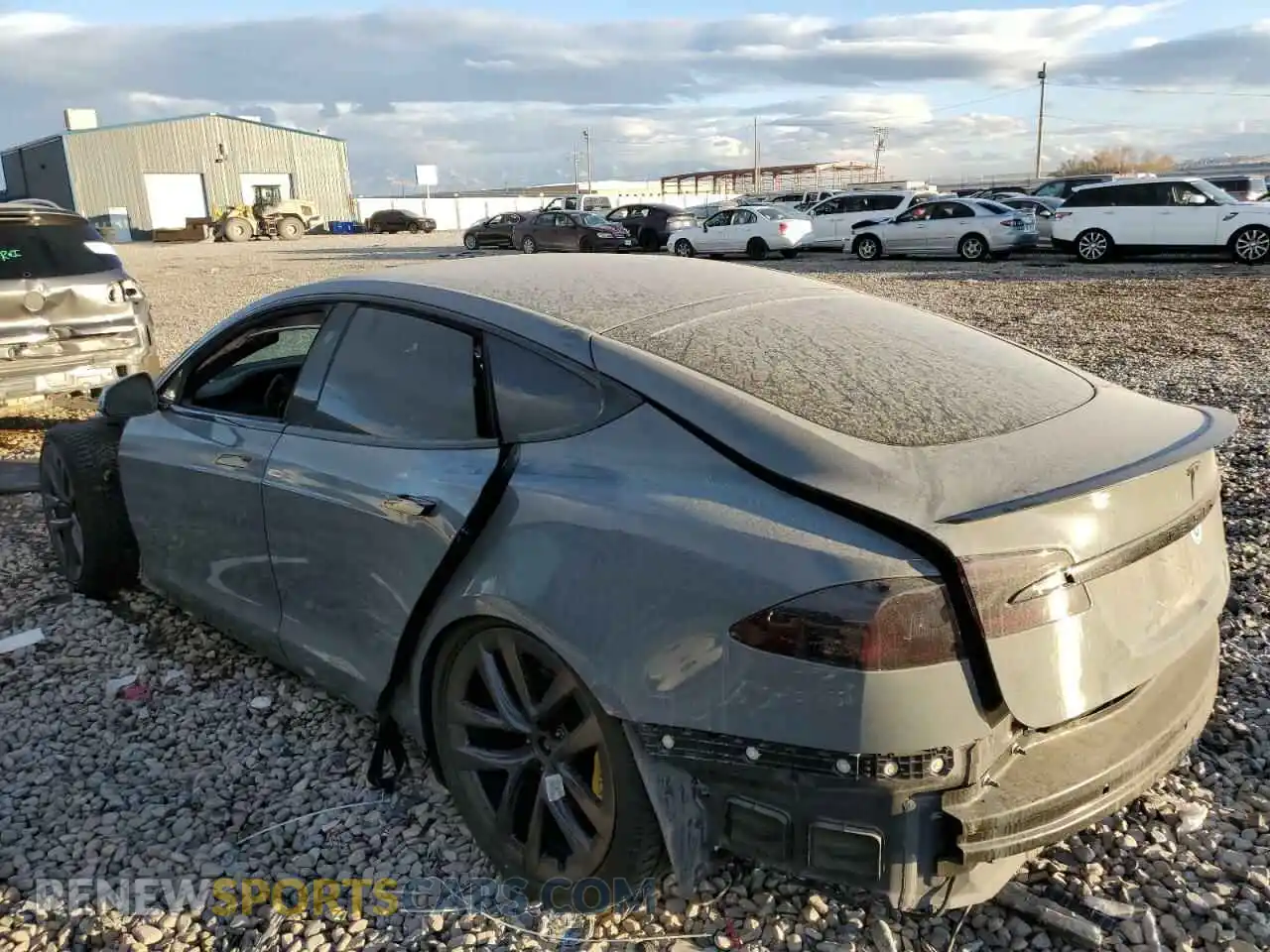 2 Photograph of a damaged car 5YJSA1E6XMF433387 TESLA MODEL S 2021