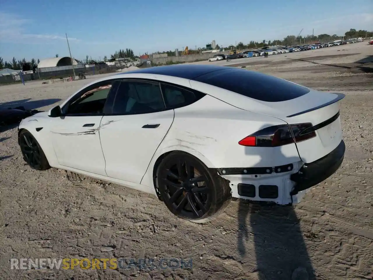2 Photograph of a damaged car 5YJSA1E6XMF435091 TESLA MODEL S 2021