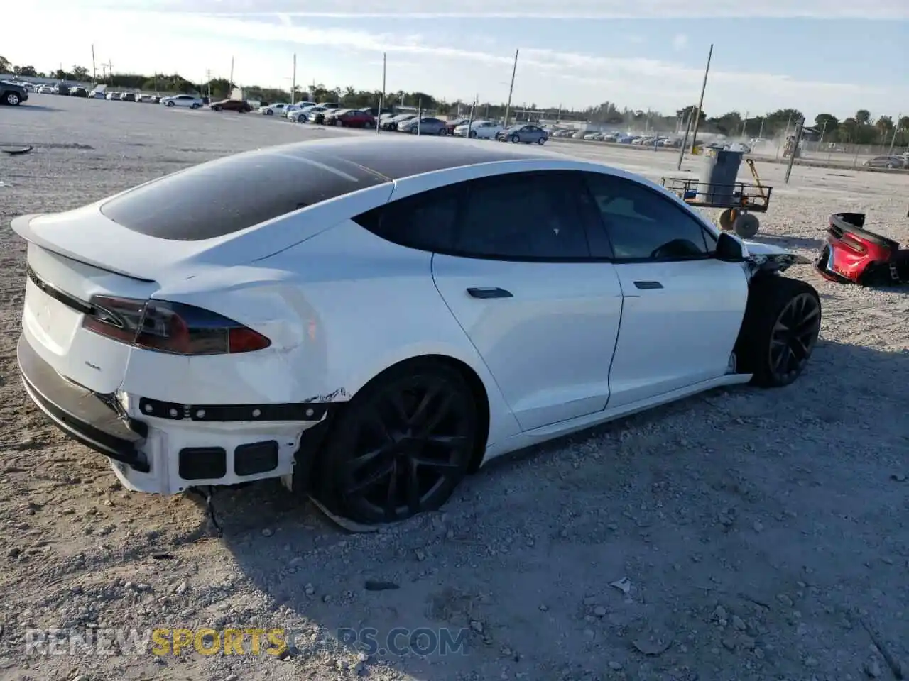 3 Photograph of a damaged car 5YJSA1E6XMF435091 TESLA MODEL S 2021