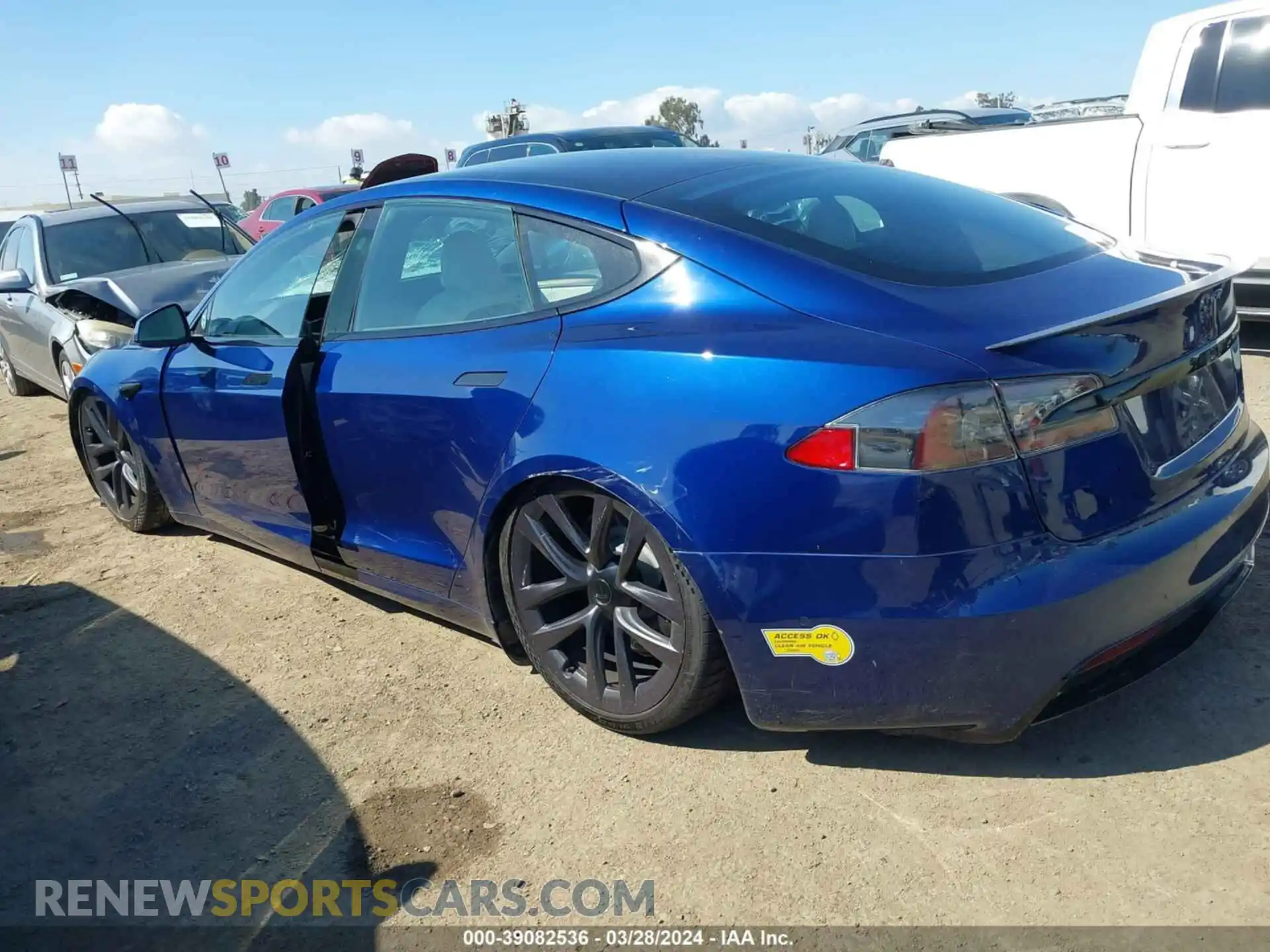 3 Photograph of a damaged car 5YJSA1E6XMF449668 TESLA MODEL S 2021