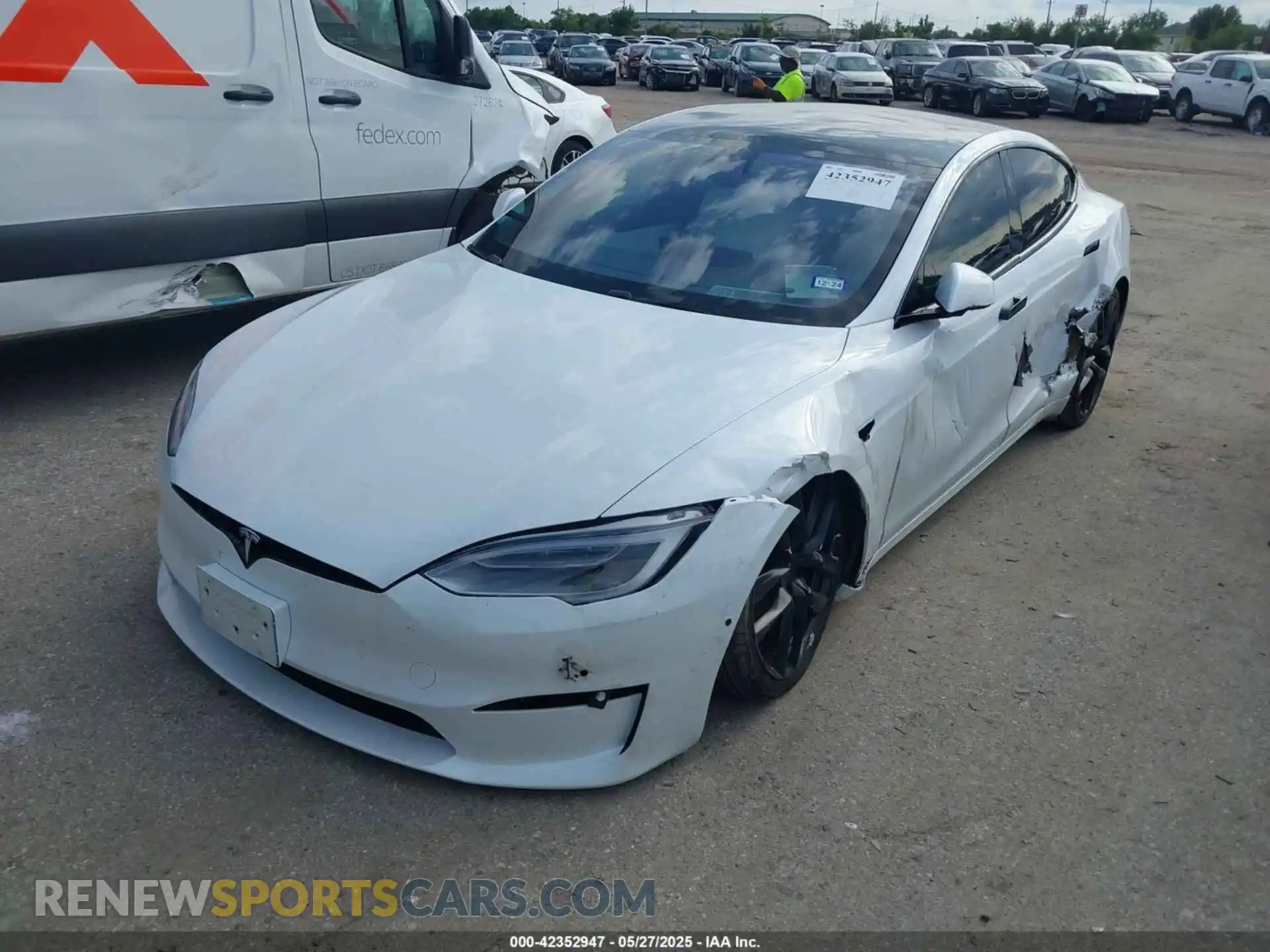 2 Фотография поврежденного автомобиля 5YJSA1E6XMF452747 TESLA MODEL S 2021