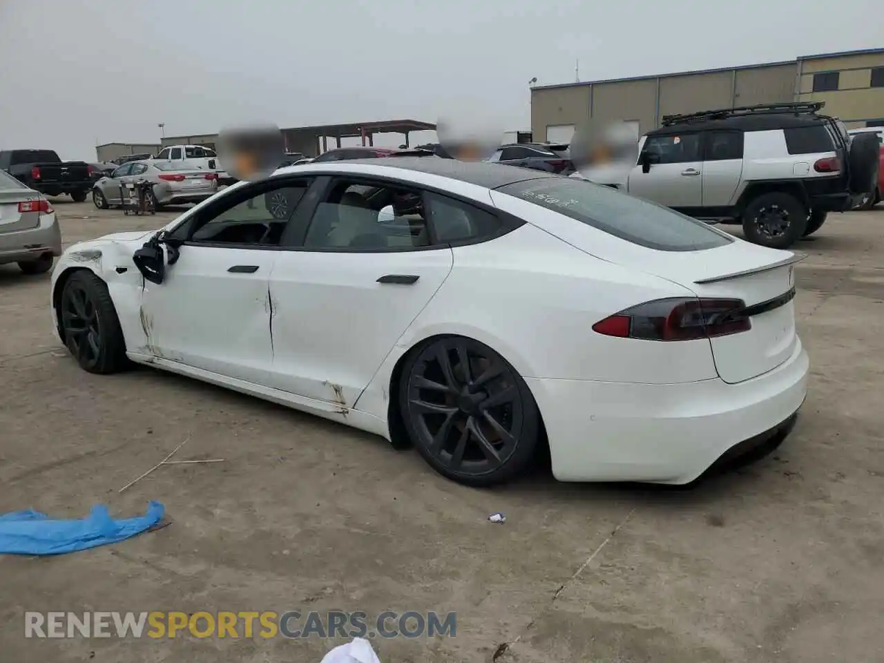 2 Photograph of a damaged car 5YJSA1E6XMF455258 TESLA MODEL S 2021