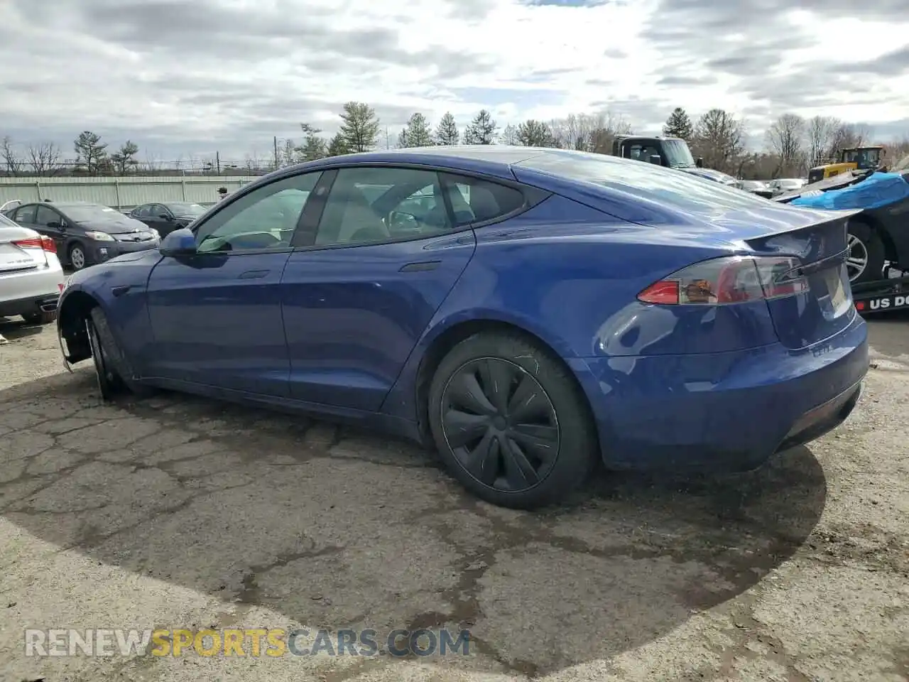 2 Photograph of a damaged car 5YJSA1E6XMF455390 TESLA MODEL S 2021