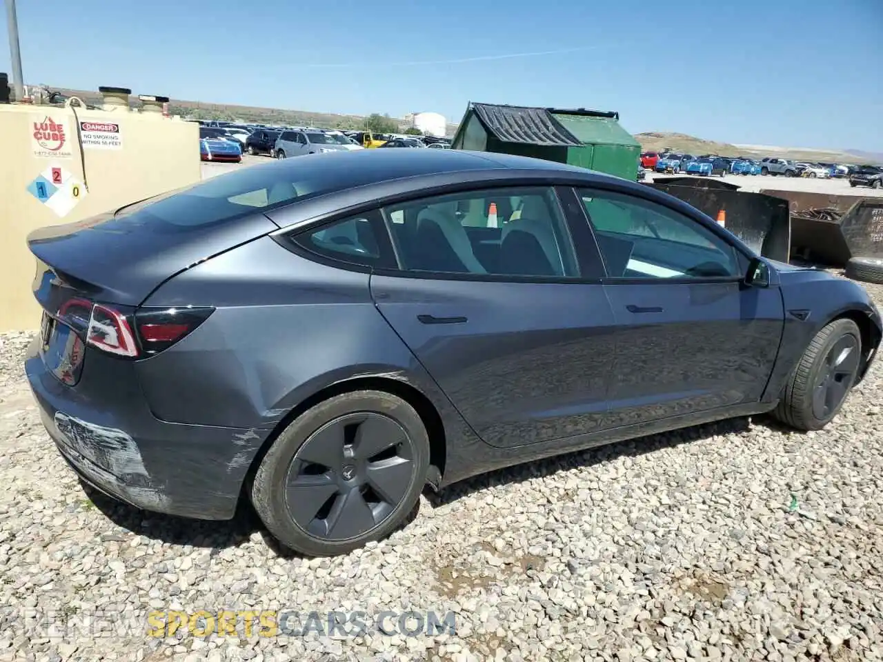 3 Photograph of a damaged car 5YJ3E1EB7NF260337 TESLA MODEL S 2022