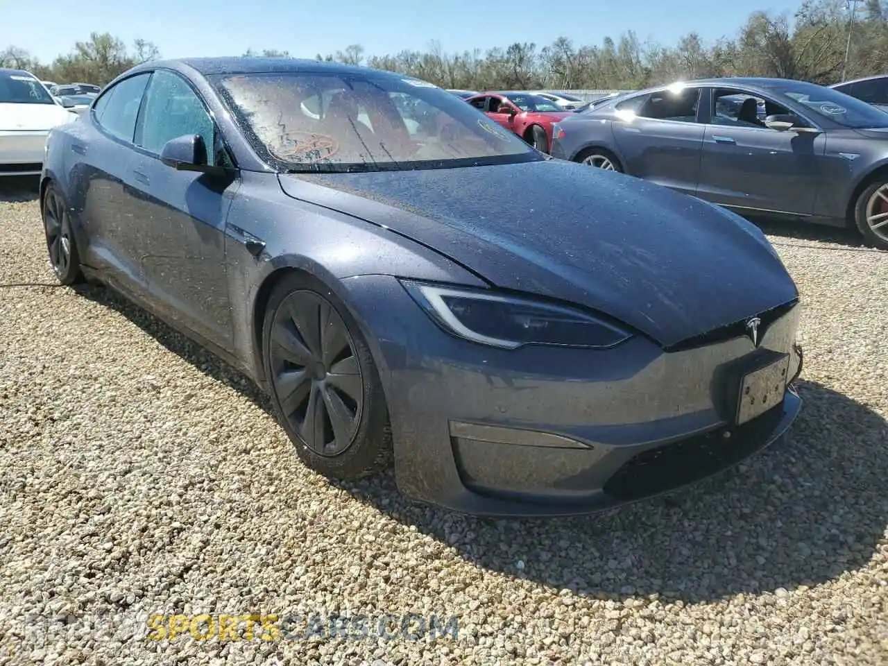 1 Photograph of a damaged car 5YJSA1E50NF476340 TESLA MODEL S 2022