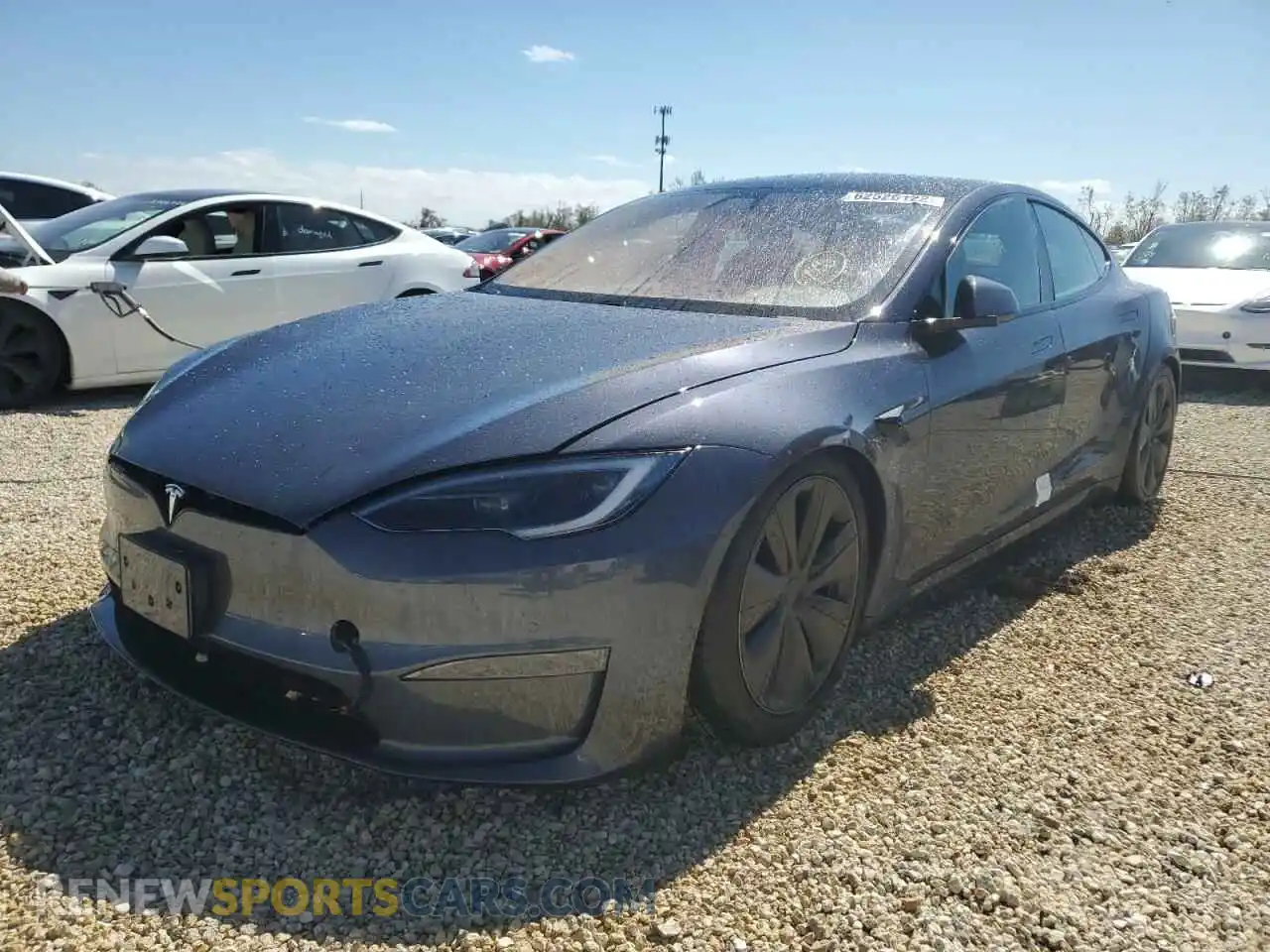2 Photograph of a damaged car 5YJSA1E50NF476340 TESLA MODEL S 2022