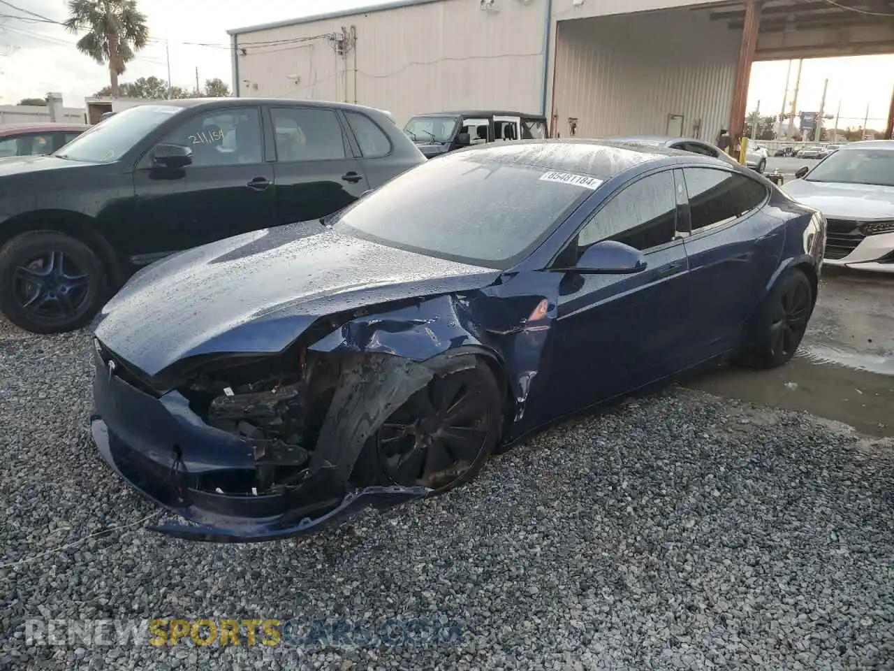 1 Photograph of a damaged car 5YJSA1E50NF479268 TESLA MODEL S 2022