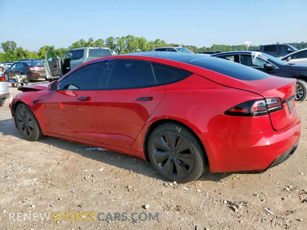2 Photograph of a damaged car 5YJSA1E50NF489265 TESLA MODEL S 2022