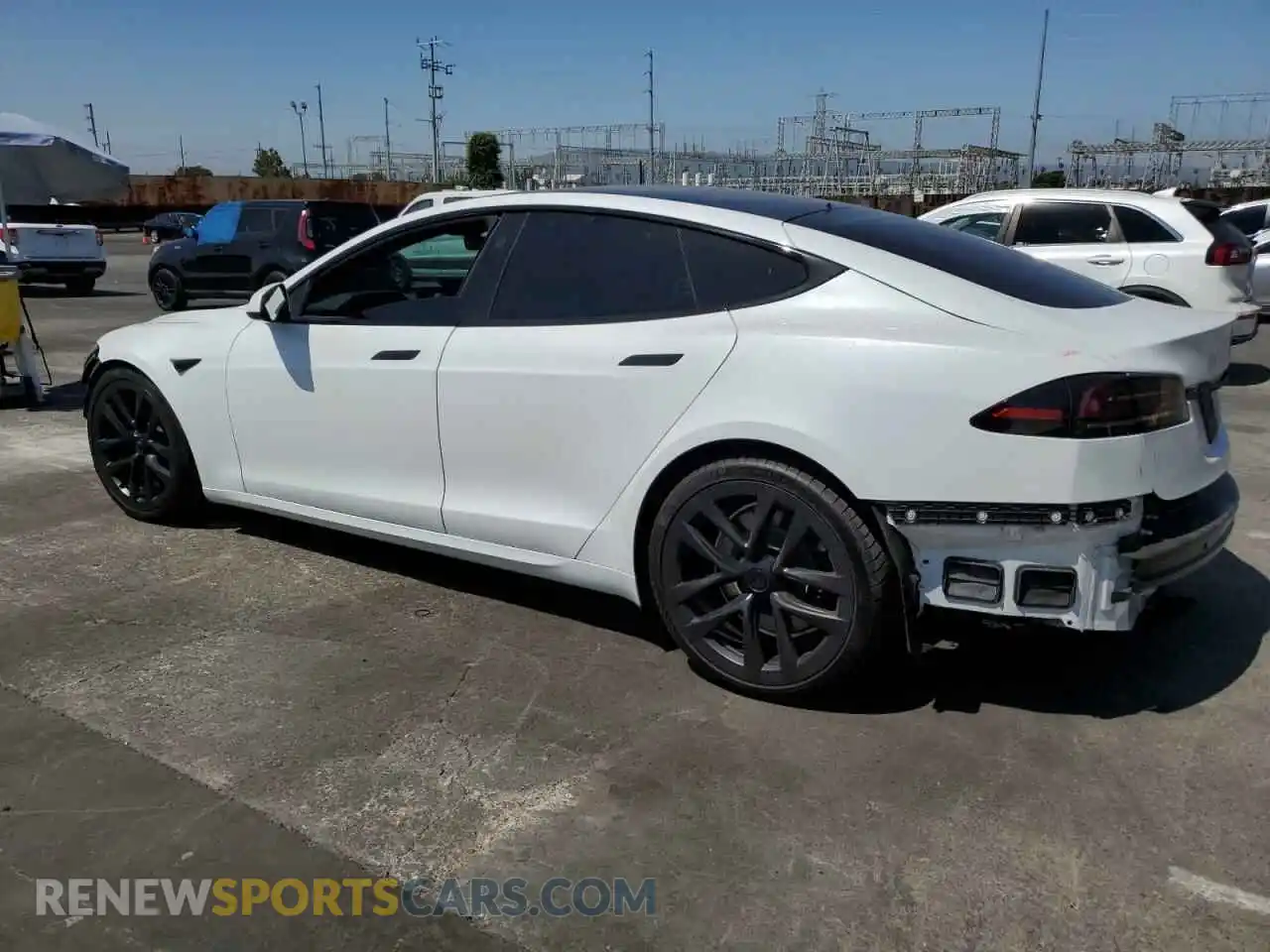 2 Photograph of a damaged car 5YJSA1E50NF491677 TESLA MODEL S 2022