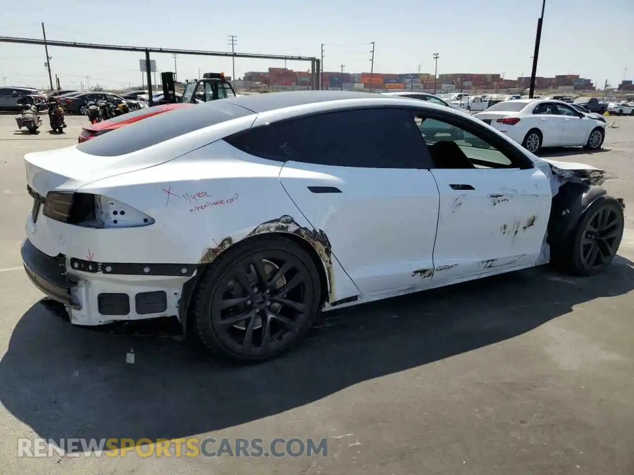 3 Photograph of a damaged car 5YJSA1E50NF491677 TESLA MODEL S 2022