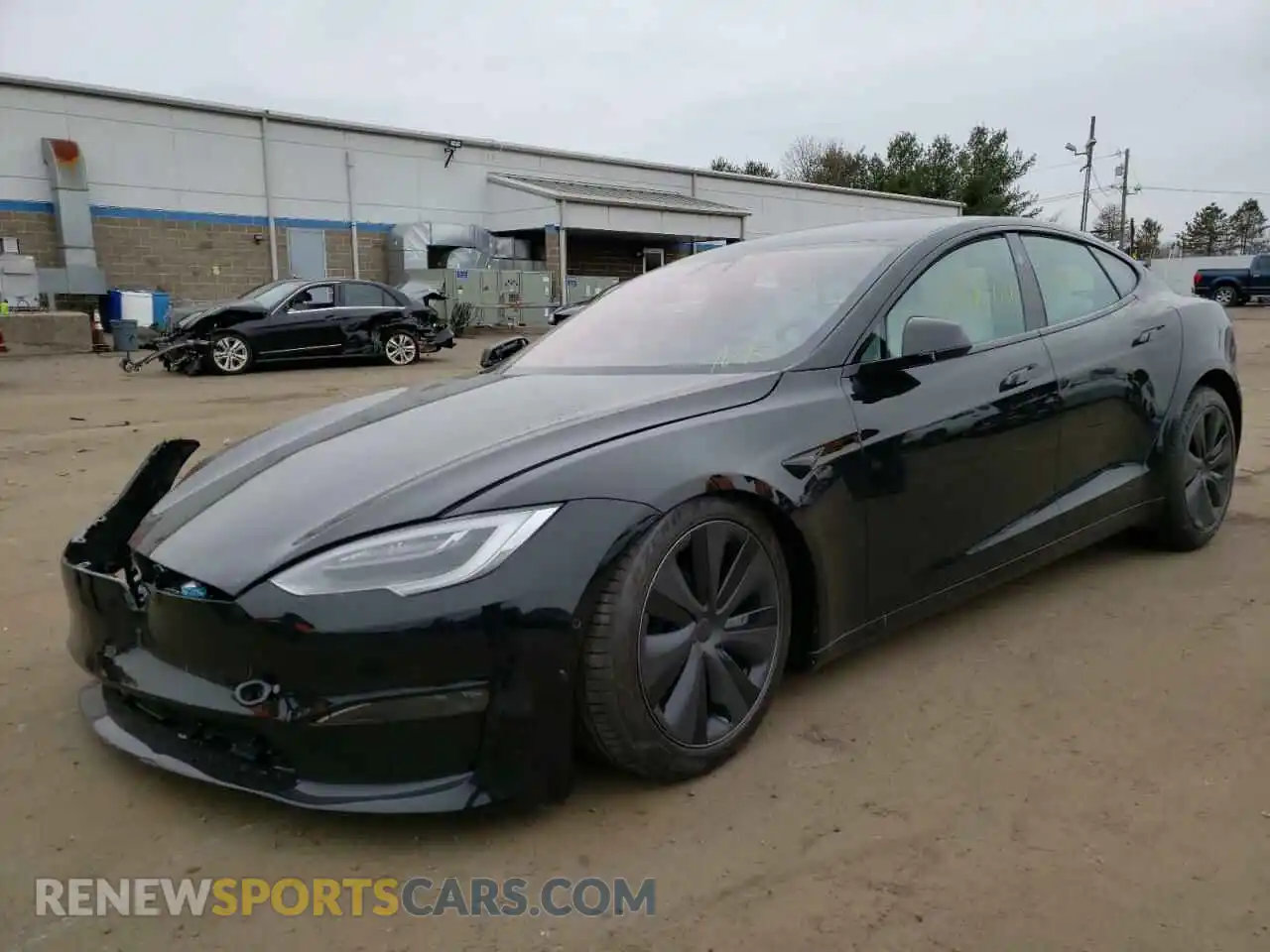 2 Photograph of a damaged car 5YJSA1E52NF471091 TESLA MODEL S 2022