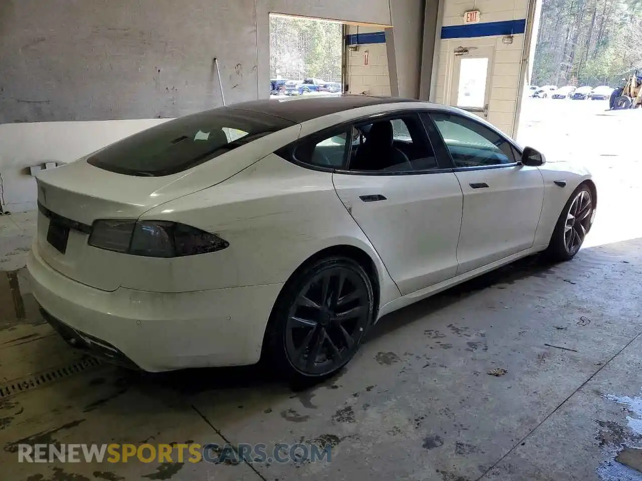 3 Фотография поврежденного автомобиля 5YJSA1E52NF476436 TESLA MODEL S 2022