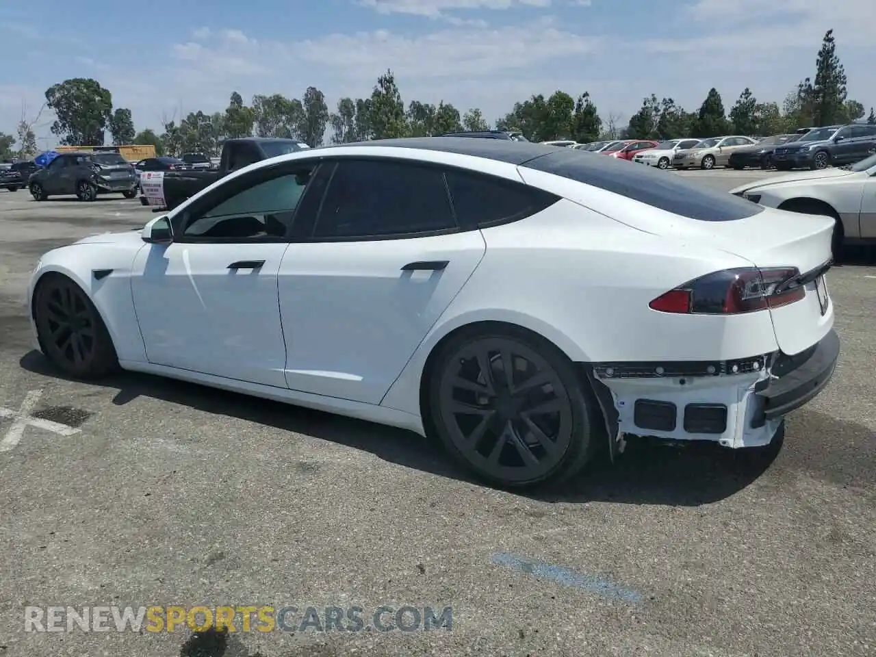 2 Photograph of a damaged car 5YJSA1E53NF463307 TESLA MODEL S 2022