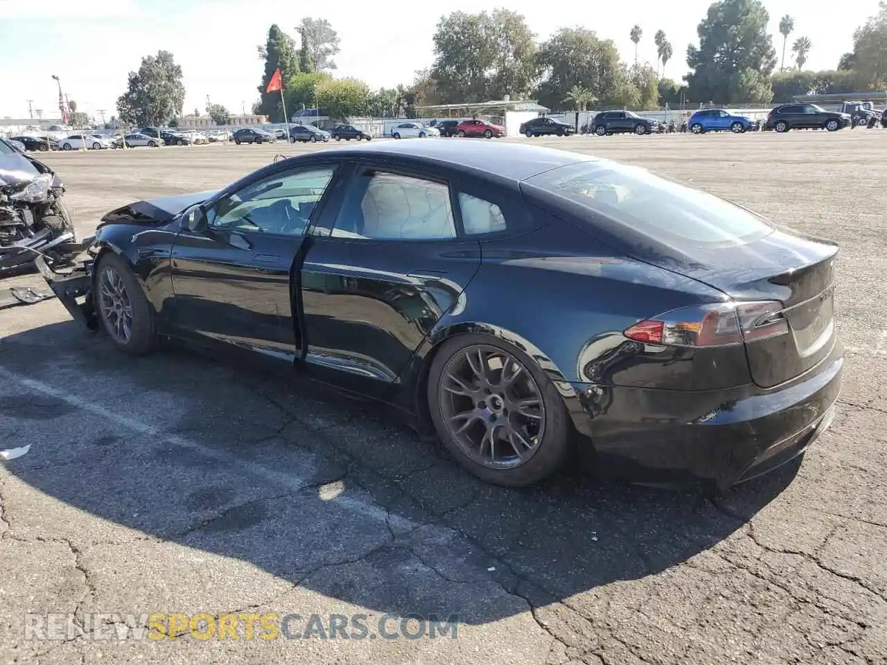 2 Photograph of a damaged car 5YJSA1E53NF463565 TESLA MODEL S 2022