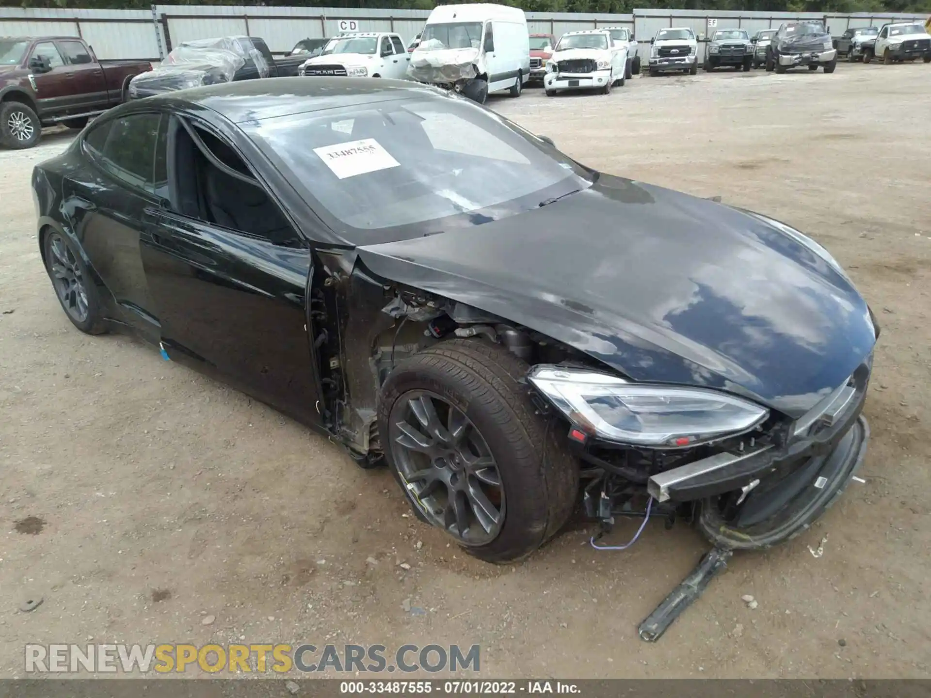 1 Photograph of a damaged car 5YJSA1E53NF470726 TESLA MODEL S 2022