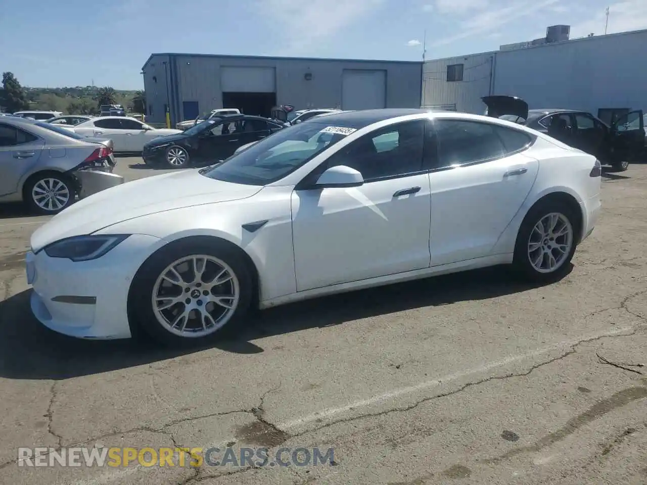1 Photograph of a damaged car 5YJSA1E53NF474095 TESLA MODEL S 2022