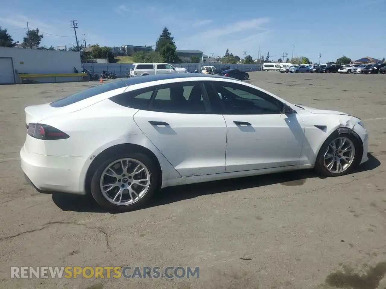 3 Photograph of a damaged car 5YJSA1E53NF474095 TESLA MODEL S 2022