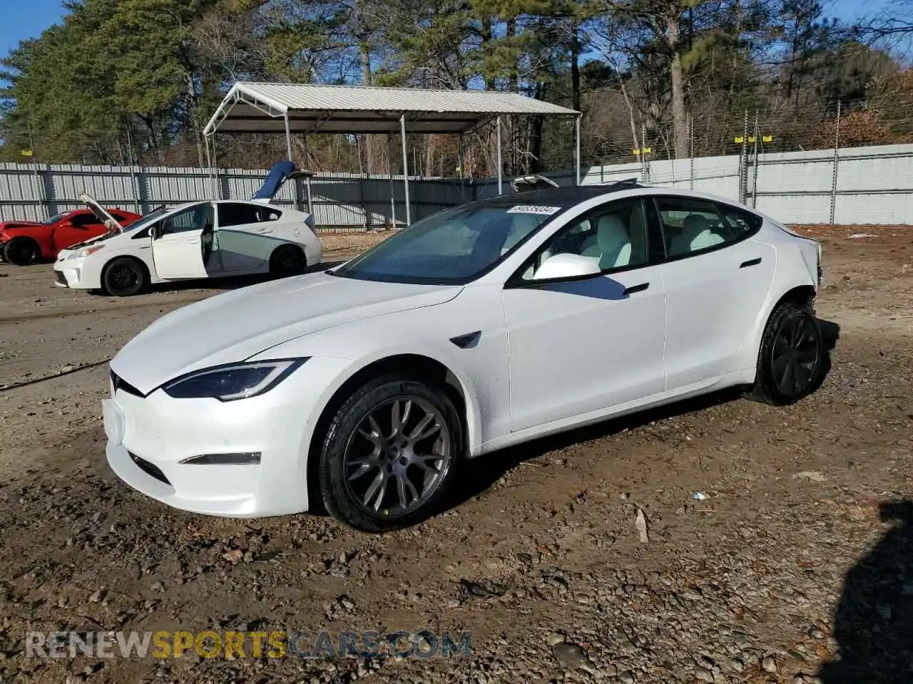 1 Photograph of a damaged car 5YJSA1E53NF478809 TESLA MODEL S 2022