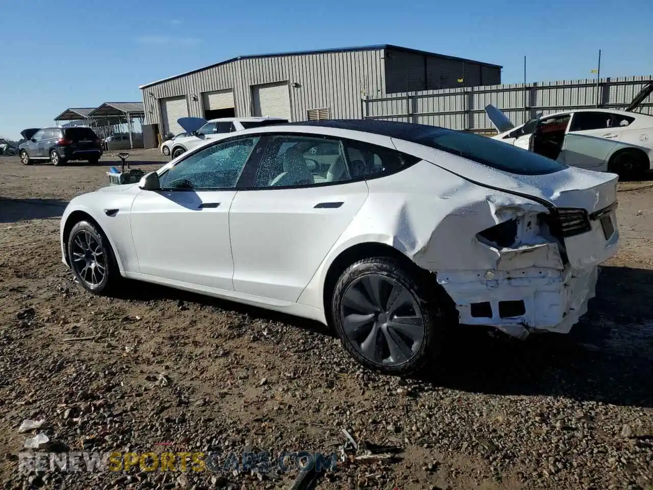 2 Photograph of a damaged car 5YJSA1E53NF478809 TESLA MODEL S 2022