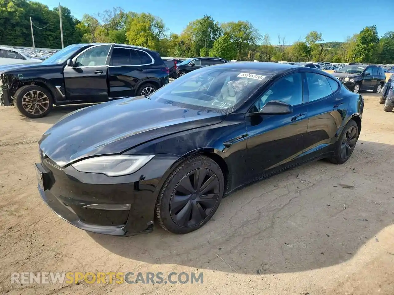1 fotografías del automóvil dañado 5YJSA1E53NF490233 TESLA MODEL S 2022