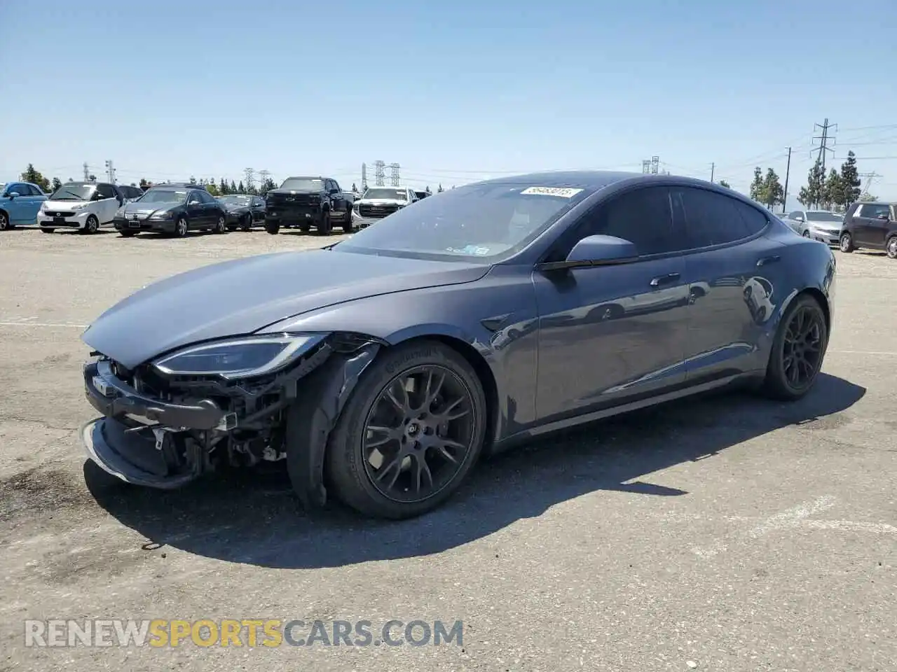 1 Photograph of a damaged car 5YJSA1E53NF491494 TESLA MODEL S 2022