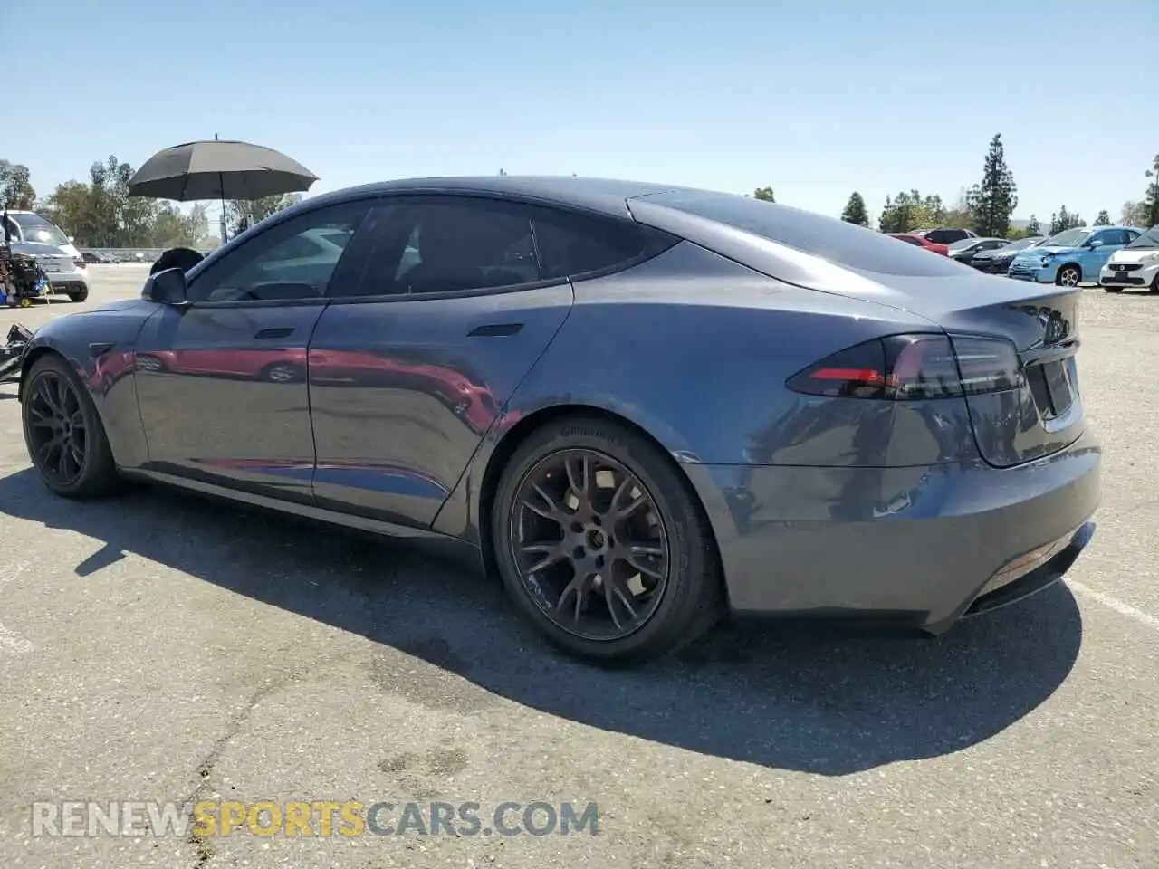 2 Photograph of a damaged car 5YJSA1E53NF491494 TESLA MODEL S 2022