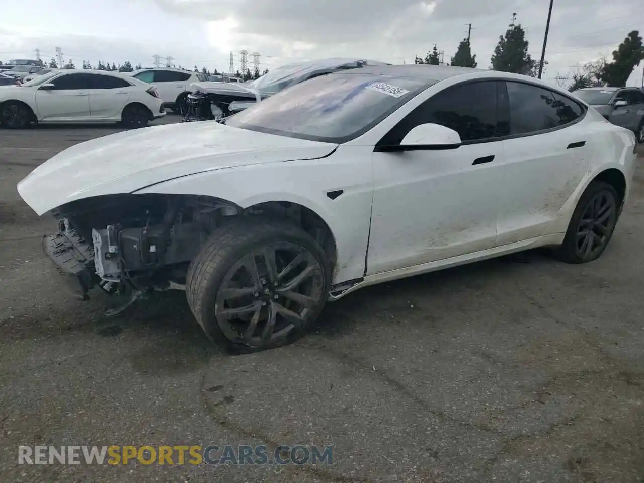 1 Photograph of a damaged car 5YJSA1E53NF492855 TESLA MODEL S 2022