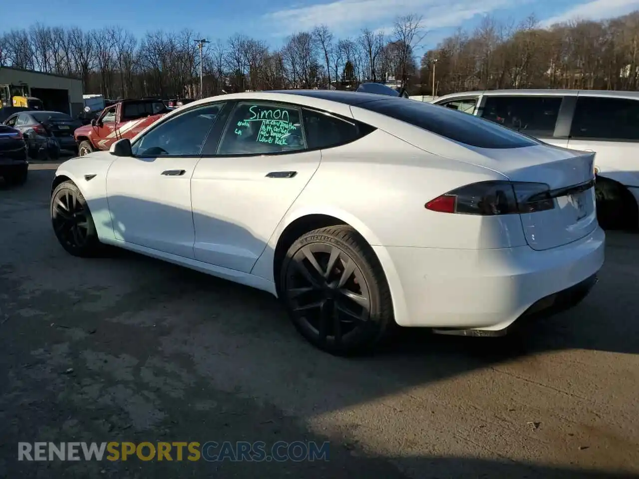 2 Photograph of a damaged car 5YJSA1E54NF461162 TESLA MODEL S 2022